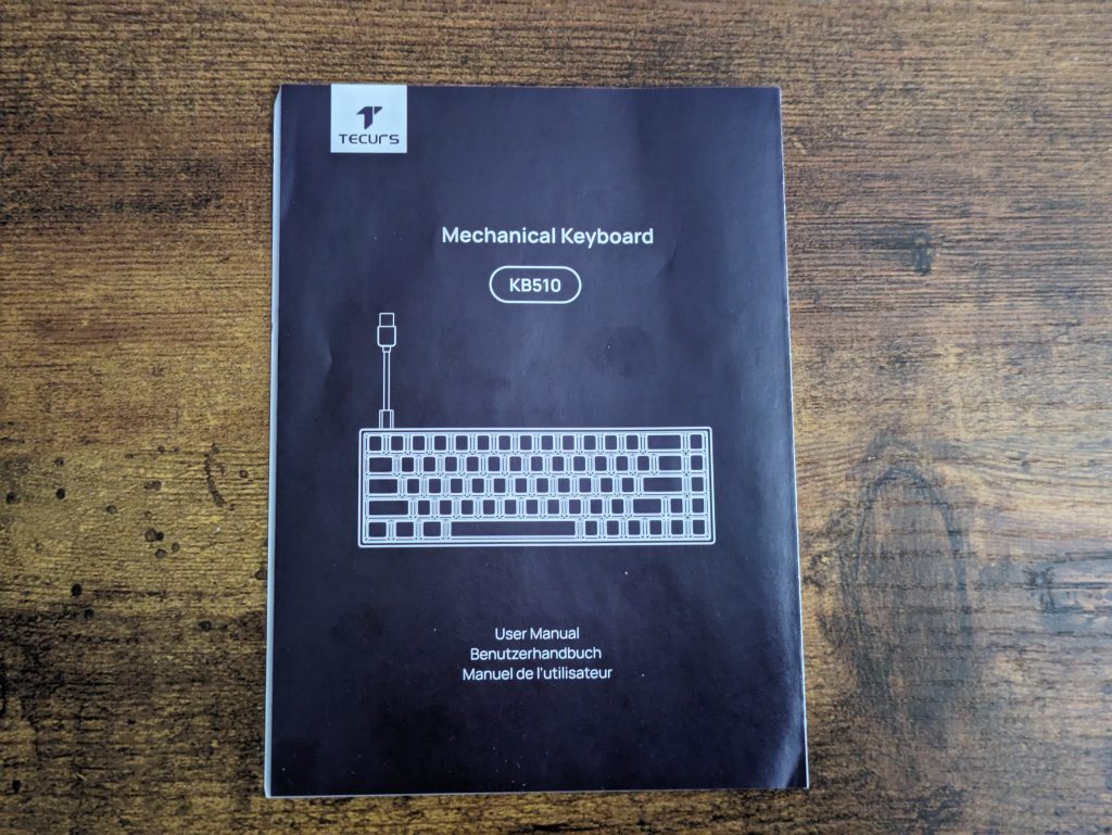 Anleitung der TECURS KB510 Gaming-Tastatur