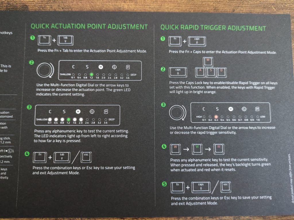 Anleitung zu den Switches der Razer Huntsman V3 Pro Tenkeyless Gaming-Tastatur, Rückseite in der Nahansicht