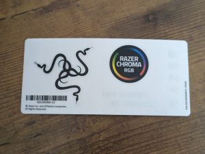 Aufkleber der Razer Cobra Pro Gaming-Maus