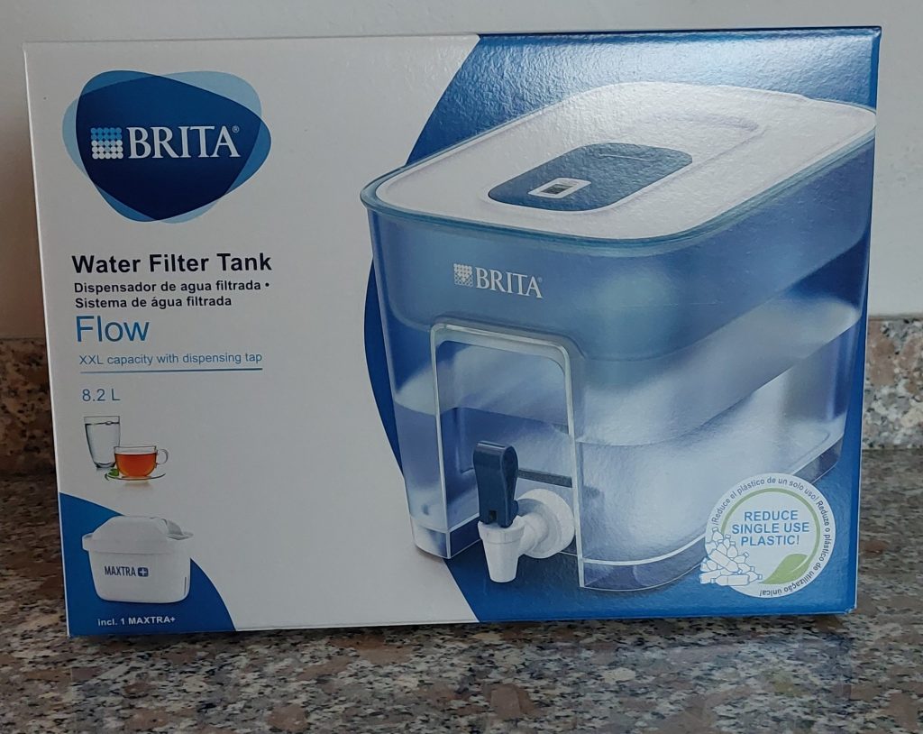BRITA Flow Station Wasserfilter in der Verpackung