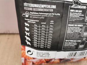 Belcando Mastercraft Fresh Salmon Hundetrockenfutter Fütterungsempfehlung