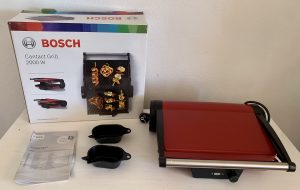 Bosch TCG4104 Kontaktgrill ausgepackt mit Zubehör