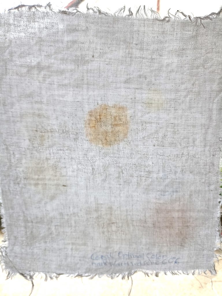 Coral Optima Color Waschmittel, Ergebnis Warmwäsche 60 Grad, Durchlicht