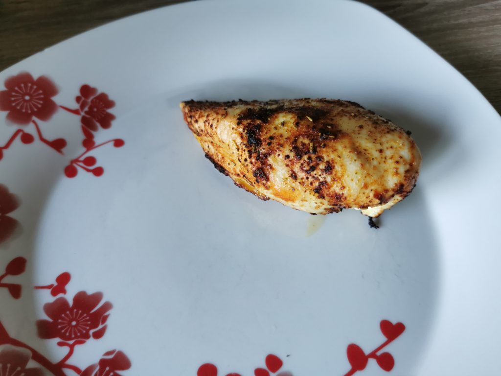 Cosori Turboblaze Heißluftfritteuse Hähnchenbrust gegart