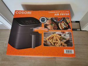 Cosori Turboblaze Heißluftfritteuse Verpackung oben