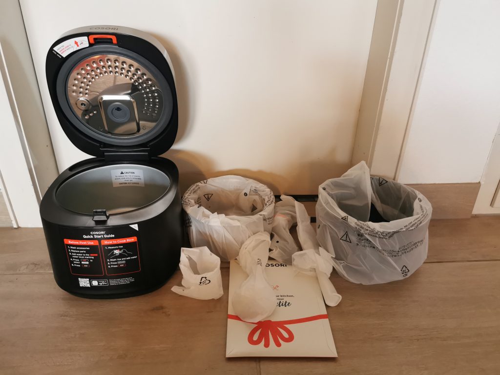 Cosori ‎CRC-R501 Reiskocher Lieferumfang verpackt