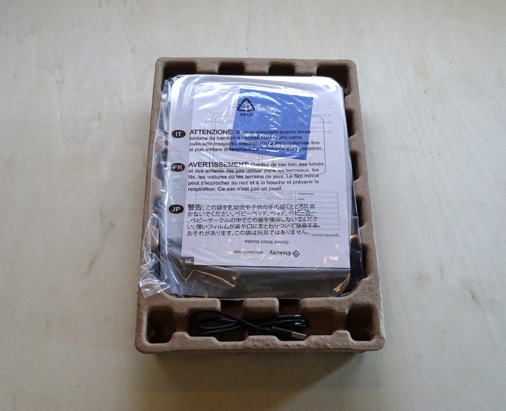 Etekcity Küchenwaage ausgepackt
