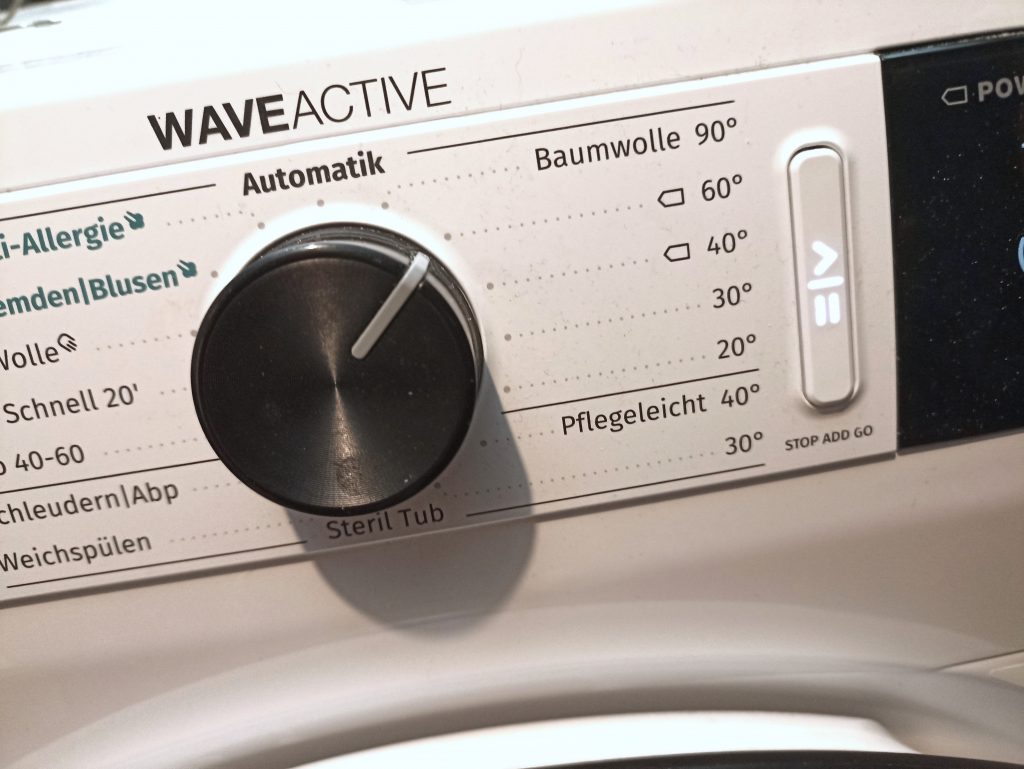 Frosch Citrus Waschmittel, Einstellung Waschmaschine, Warmwäsche 60 Grad