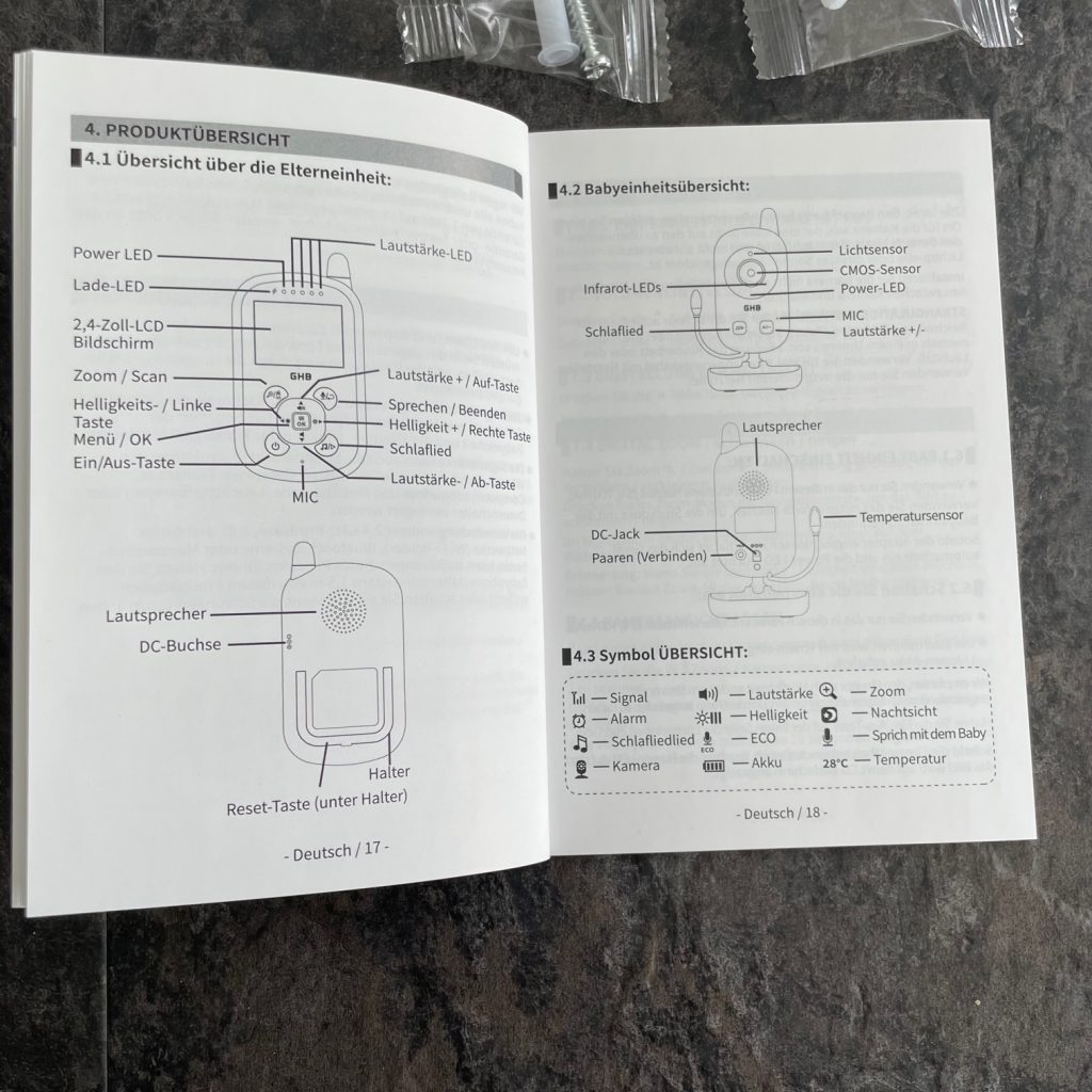 GHB Babyphone Anleitung