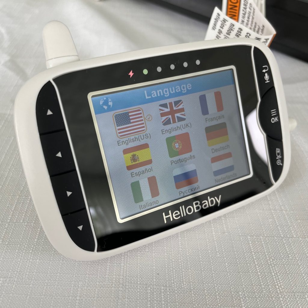 HelloBaby HB32 Babyphone Sprachauswahl