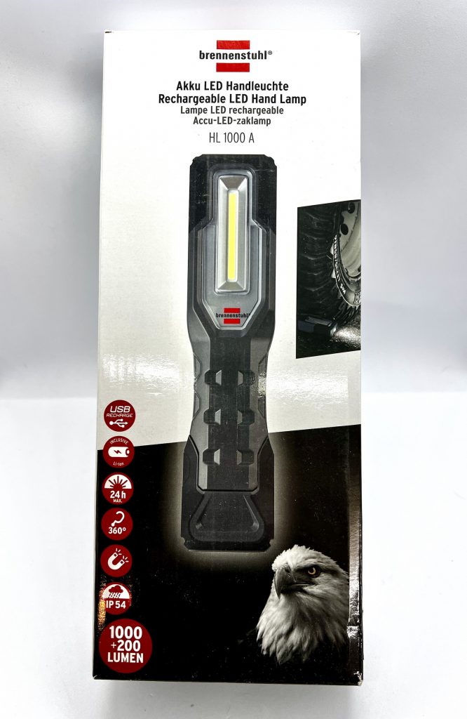 HL 1000 A von Brennenstuhl Taschenlampe in der Verpackung