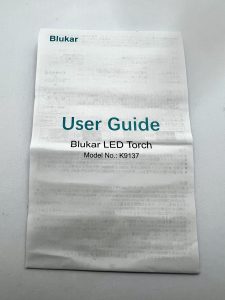 Blukar K9137 Taschenlampe Bedienungsanleitung