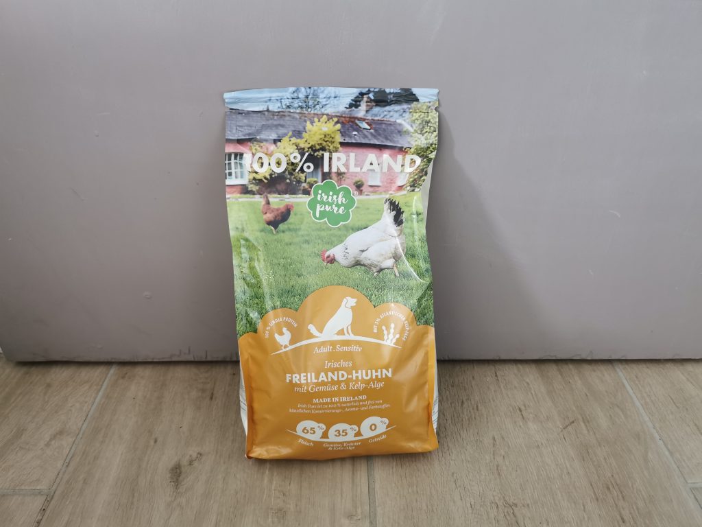 Irish Pure Adult Hundetrockenfutter Beutel von vorn