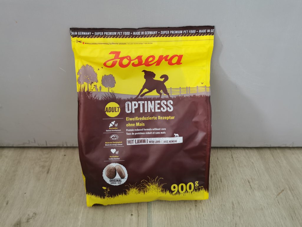 JOSERA Optiness Hundetrockenfutter Beutel von vorn