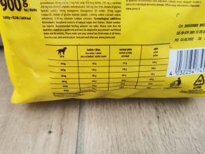 JOSERA Optiness Hundetrockenfutter Fütterungsempfehlung