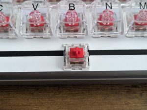Leertaste der TECURS KB510 Gaming-Tastatur ohne Tastenkappe und Beleuchtung