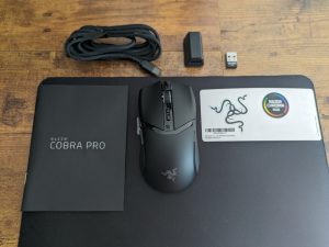 Lieferumfang der Razer Cobra Pro Gaming-Maus