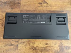 Logitech G PRO X TKL LIGHTSPEED Gaming-Tastatur von hinten