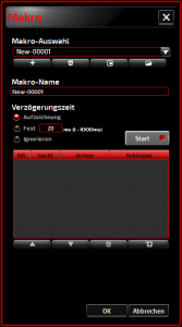 Makros der Software der AOC Agon AGM700 Gaming-Maus