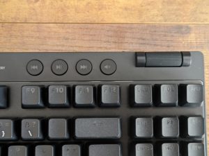 Medientasten der Logitech G PRO X TKL LIGHTSPEED Gaming-Tastatur