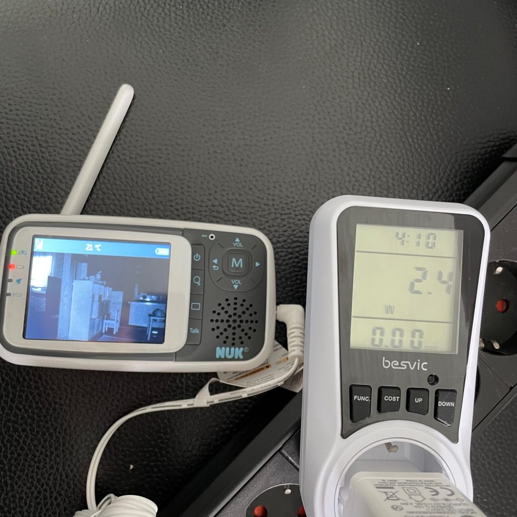 NUK Video-Babyphone Eco Control+ Video Leistungsmessung