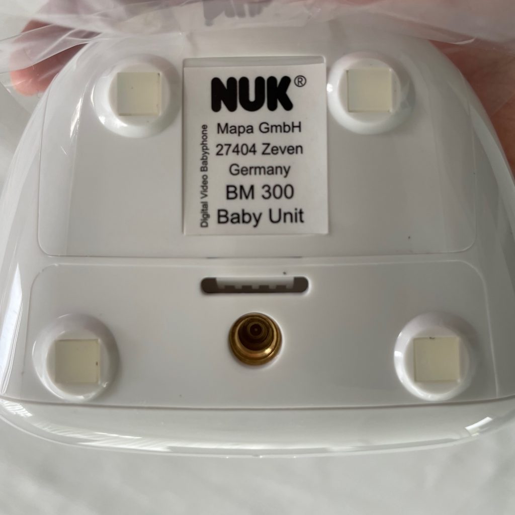NUK Video-Babyphone Eco Control+ Video Unterseite