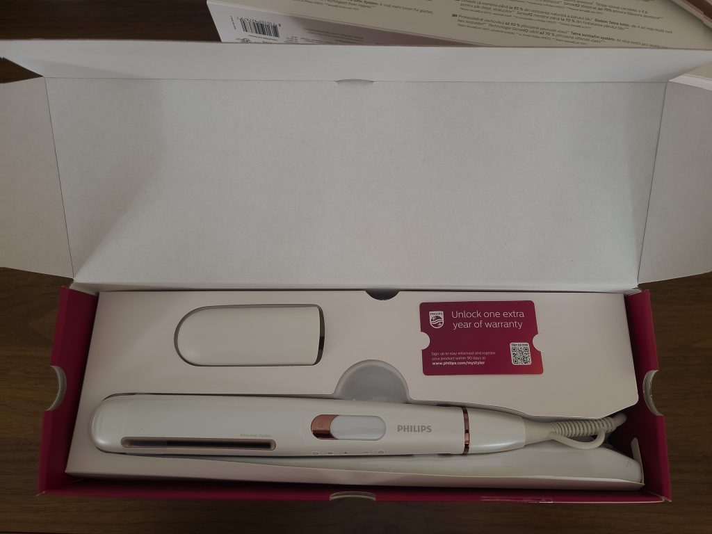 PHILIPS BHS83000 Glätteisen Verpackung geöffnet