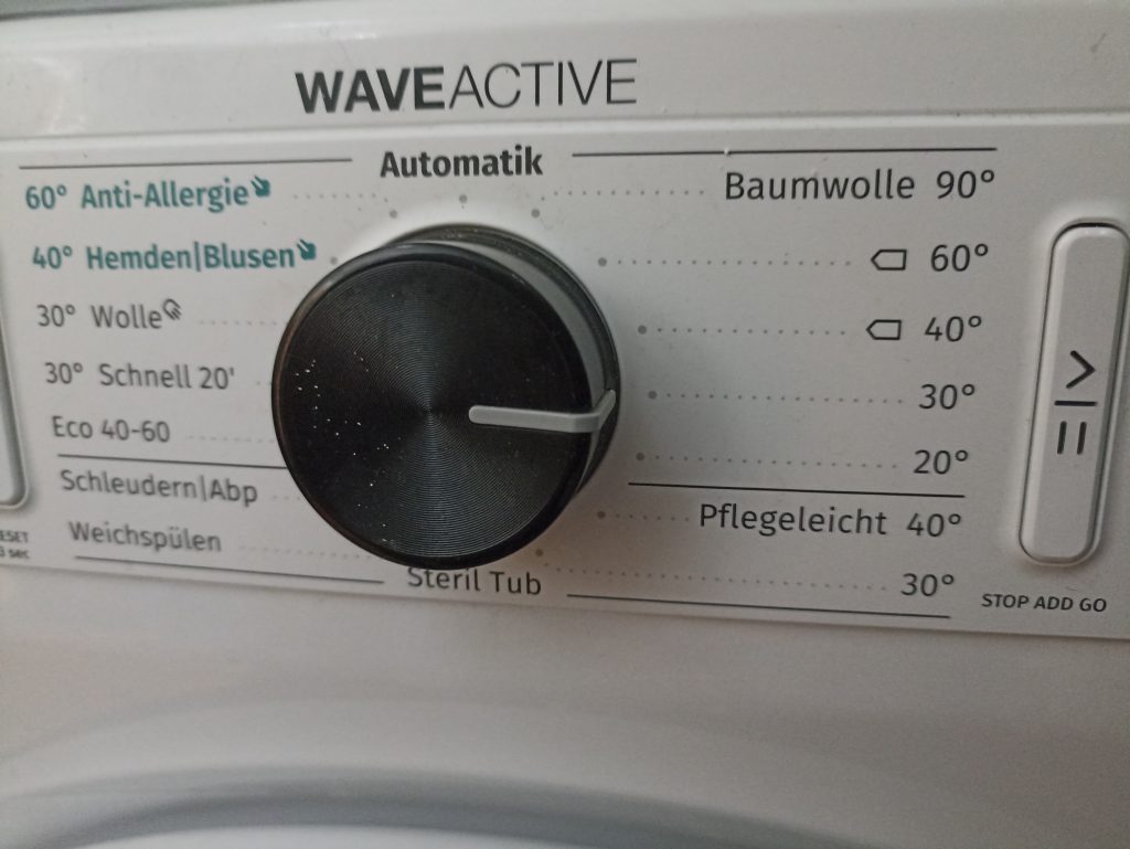 Persil Green Power Waschmittel, Wäsche bei 30 Grad