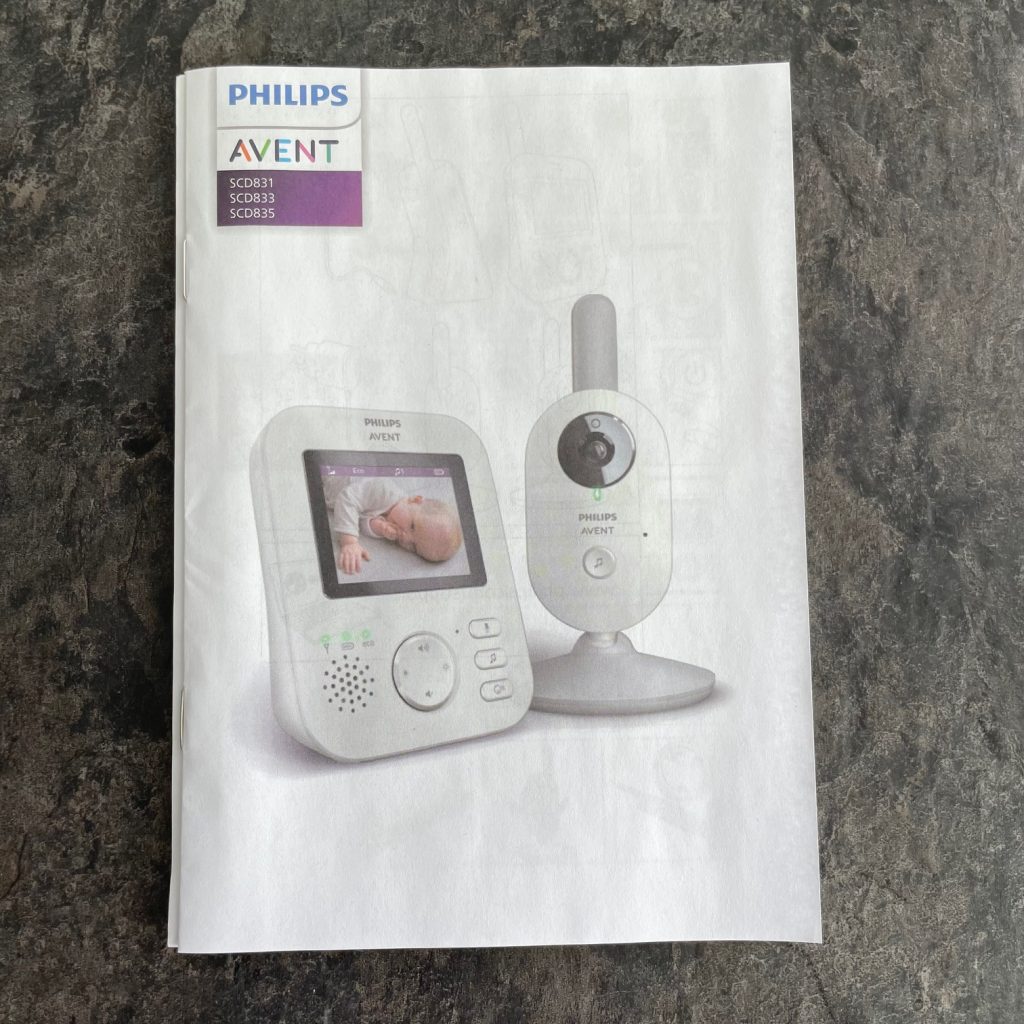 Philips Avent SCD83326 Babyphone Bedienungsanleitung