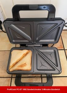 ProfiCook PC-ST 1092 Sandwichmaker 3-Minuten-Sandwich
