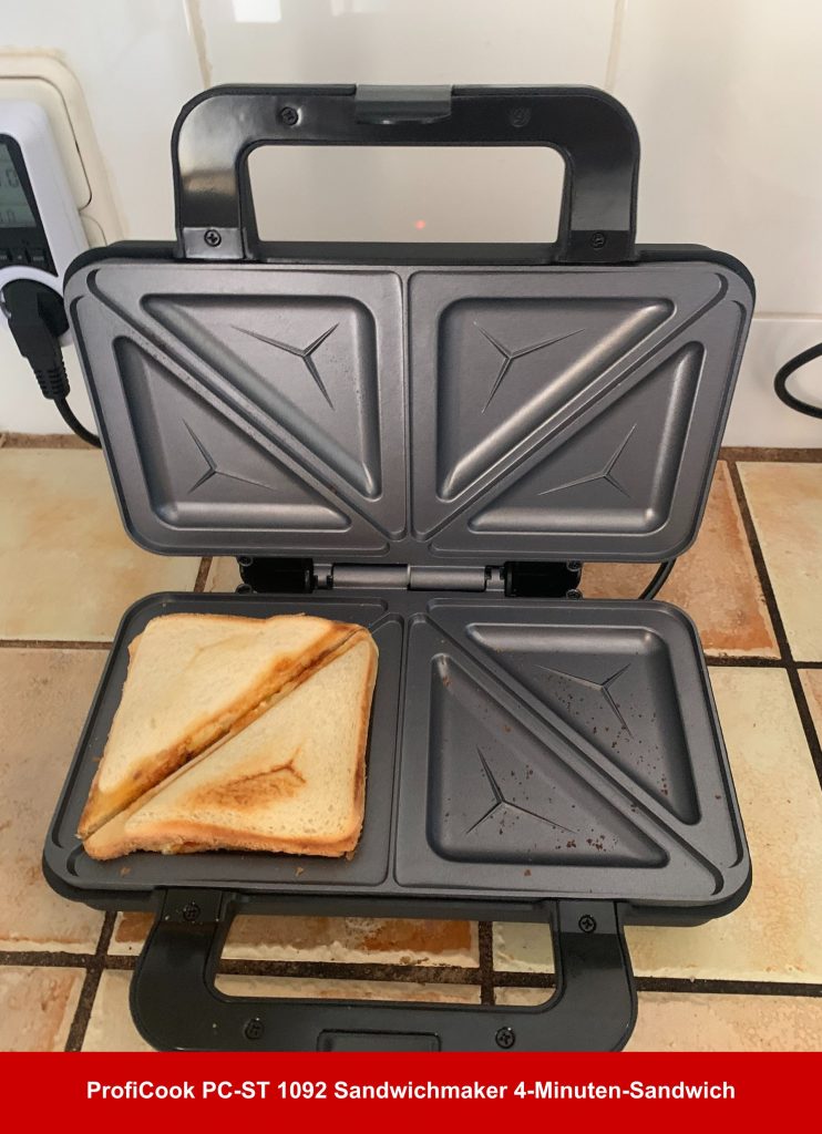 ProfiCook PC-ST 1092 Sandwichmaker 4-Minuten-Sandwich