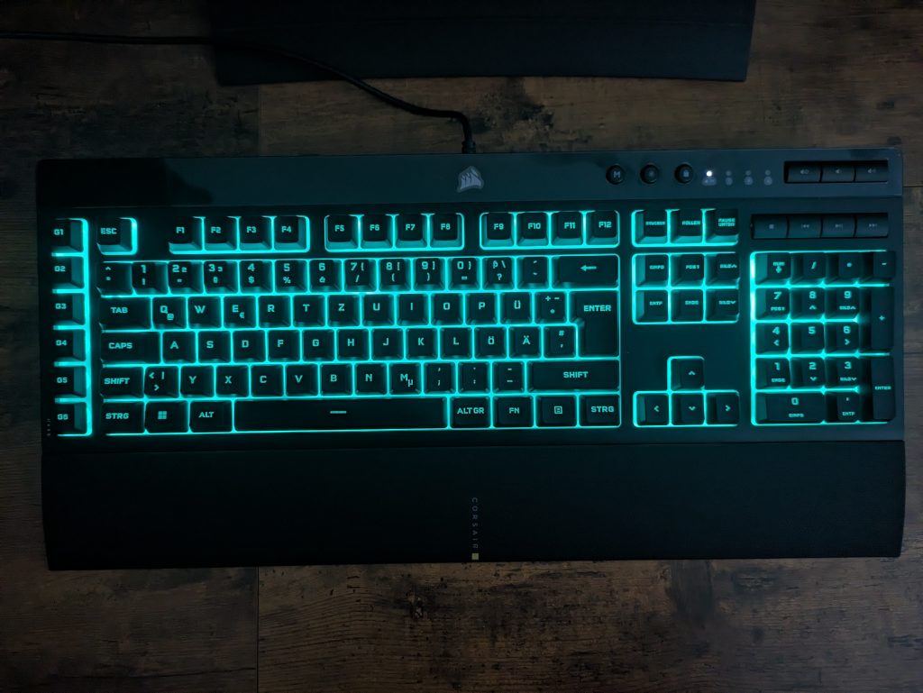 RGB-Beleuchtung der Corsair K55 RGB PRO Gaming-Tastatur (3)