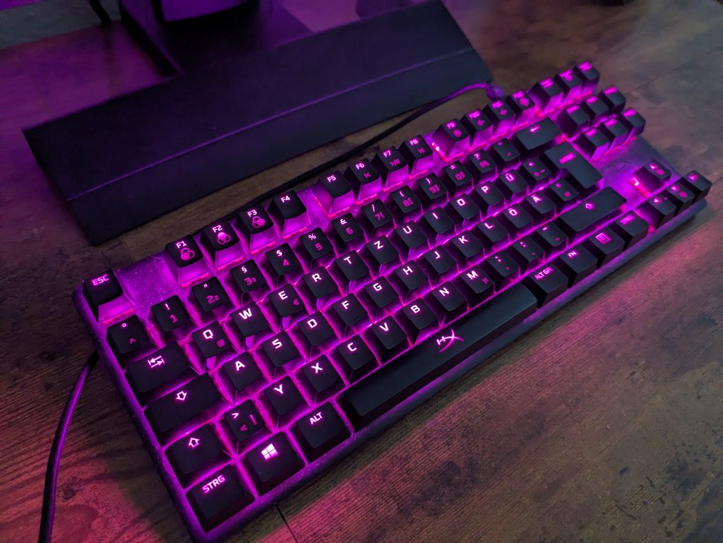 RGB-Beleuchtung der HyperX Alloy Origins Core Gaming-Tastatur (2)