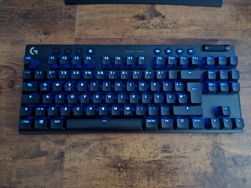 RGB-Beleuchtung der Logitech G PRO X TKL LIGHTSPEED Gaming-Tastatur