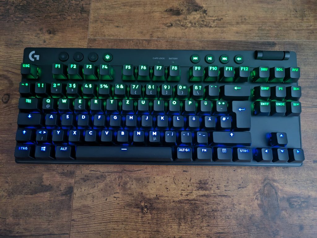 RGB-Beleuchtung der Logitech G PRO X TKL LIGHTSPEED Gaming-Tastatur (2)