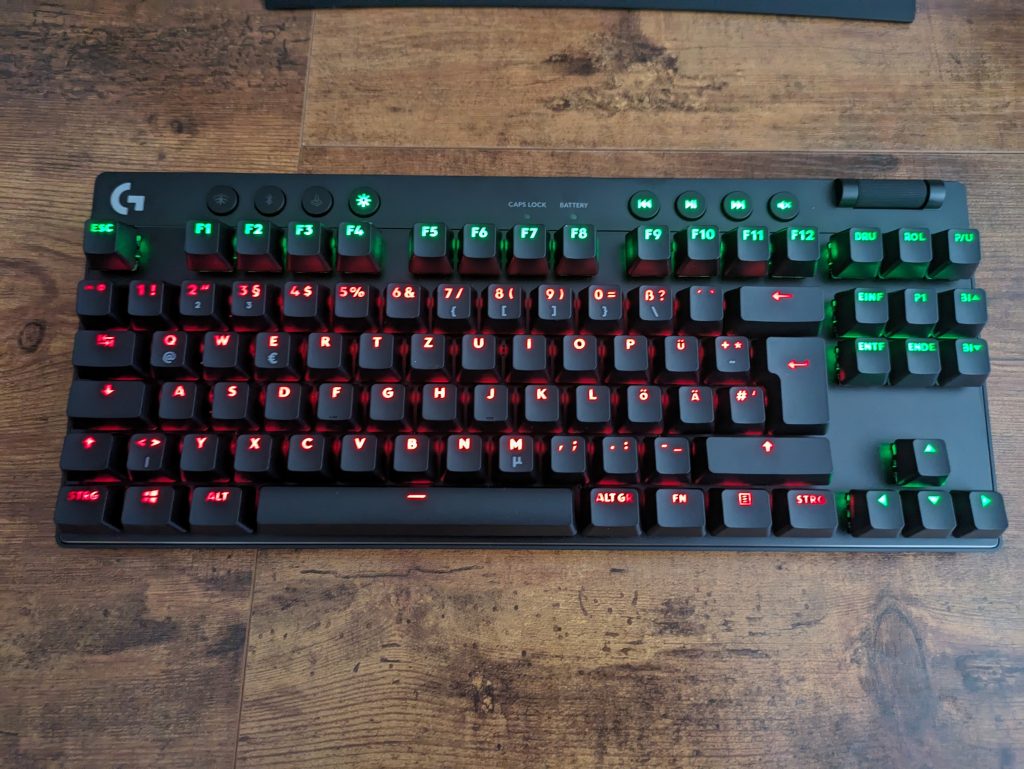 RGB-Beleuchtung der Logitech G PRO X TKL LIGHTSPEED Gaming-Tastatur (3)