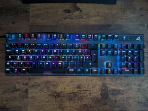 RGB-Beleuchtung der Sharkoon Skiller SGK20 Gaming-Tastatur