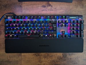 RGB-Beleuchtung der SteelSeries Apex Pro HyperMagnetic Gaming-Tastatur