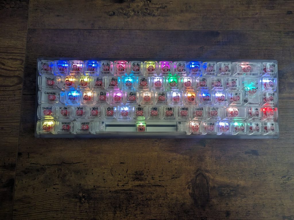 RGB-Beleuchtung der TECURS KB510 Gaming-Tastatur