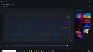 RGB-Einstellungen der Roccat Vulcan TKL Gaming-Tastatur in der Software