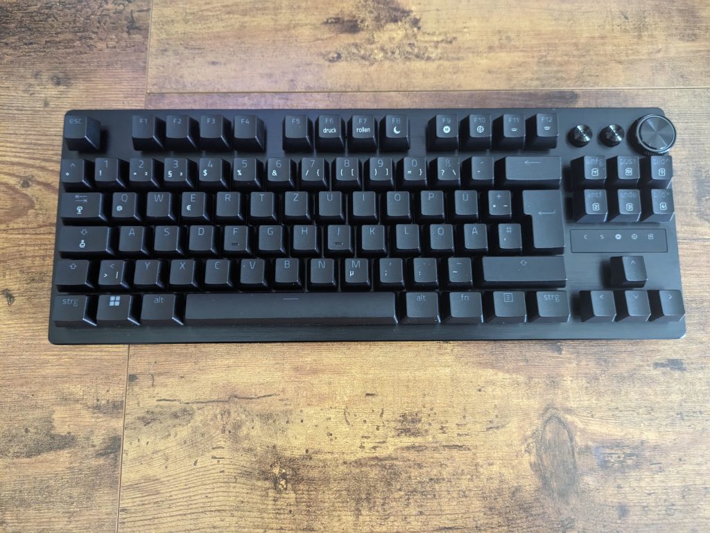Razer Huntsman V3 Pro Tenkeyless Gaming-Tastatur von vorne
