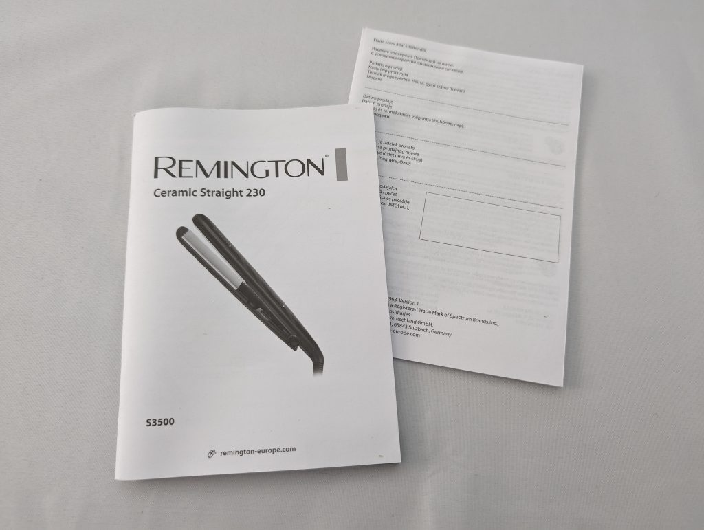 Remington Glätteisen S3500 Ceramic Straight 230 Bedienungsanleitung