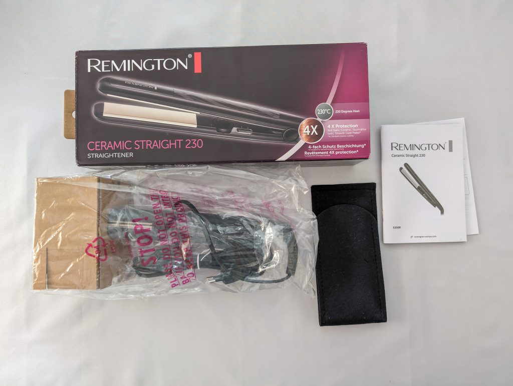 Remington Glätteisen S3500 Ceramic Straight 230 Lieferumfang