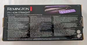 Remington Pro-Ion S7710 Glätteisen Verpackung Rückseite