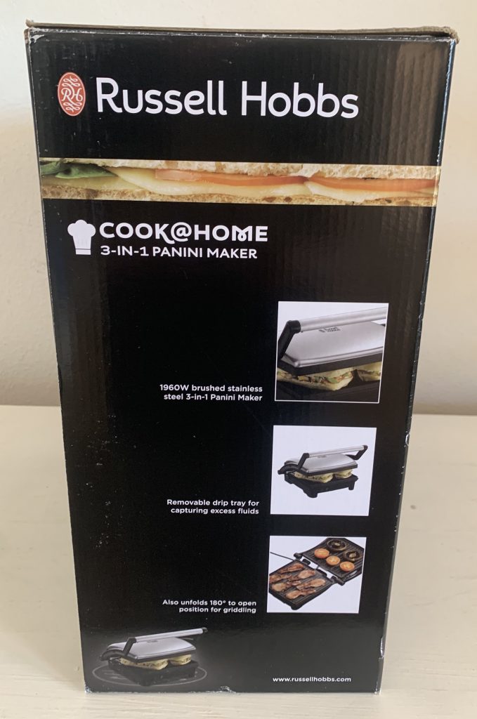 Russell Hobbs ‎17888-56 Kontaktgrill im Karton von der Seite
