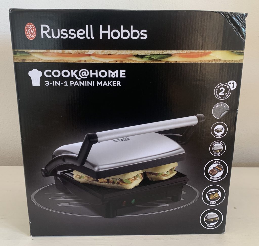 Russell Hobbs ‎17888-56 Kontaktgrill in der Verpackung von vorne