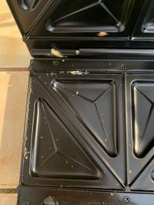 SEVERIN SA 2968 Sandwichmaker Platten nach der Zubereitung