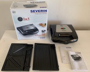 SEVERIN SA 2968 Sandwichmaker ausgepackt mit Zubehör