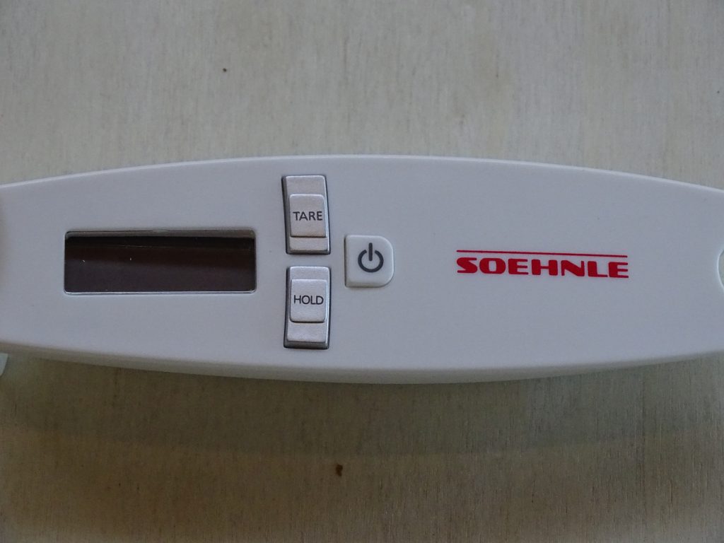 Soehnle Löffelwaage Bedienfeld