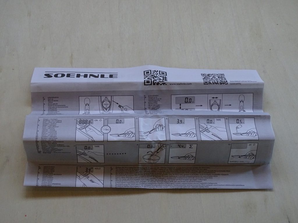 Soehnle Löffelwaage Bedienungsanleitung